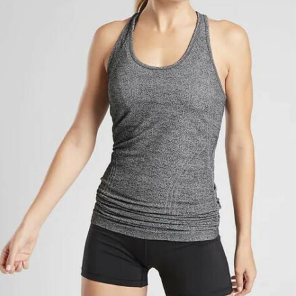 Athleta Gray Racerback Tank Top